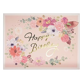 お誕生日カード Amazon | バースデーカード フラワーb250-215 誕生日カード